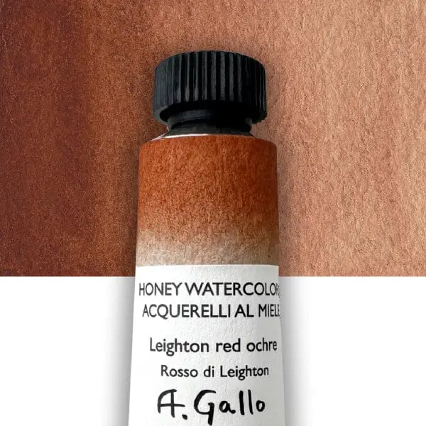 A. Gallo Watercolour Tube Leighton Red Ochre A. Gallo - Handmade Watercolours - Individual 10mL Tubes - Series 2