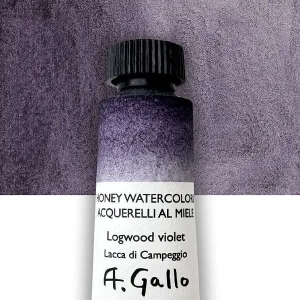 A. Gallo Watercolour Tube Logwood Violet A. Gallo - Handmade Watercolours - Individual 10mL Tubes - Series 4