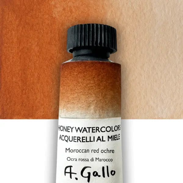 A. Gallo Watercolour Tube Moroccan Red Ochre A. Gallo - Handmade Watercolours - Individual 10mL Tubes - Series 2