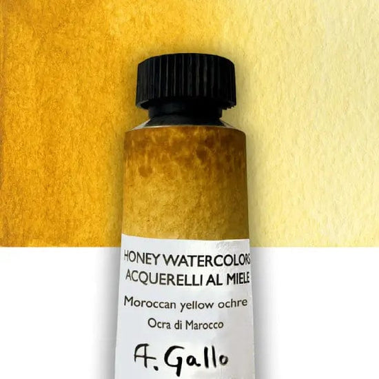 A. Gallo Watercolour Tube Moroccan Yellow Ochre A. Gallo - Handmade Watercolours - Individual 10mL Tubes - Series 2