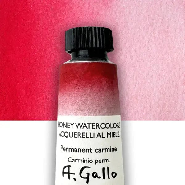 A. Gallo Watercolour Tube Permanent Carmine A. Gallo - Handmade Watercolours - Individual 10mL Tubes - Series 3