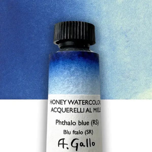 A. Gallo Watercolour Tube Phthalo Blue (Red Shade) A. Gallo - Handmade Watercolours - Individual 10mL Tubes - Series 2