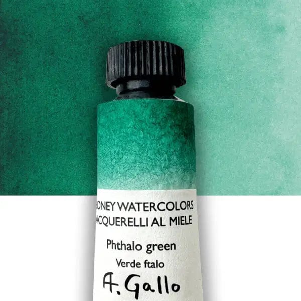 A. Gallo Watercolour Tube Phthalo Green A. Gallo - Handmade Watercolours - Individual 10mL Tubes - Series 2