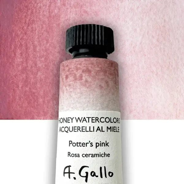 A. Gallo Watercolour Tube Potter's Pink A. Gallo - Handmade Watercolours - Individual 10mL Tubes - Series 3