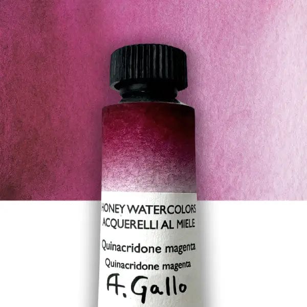 A. Gallo Watercolour Tube Quinacridone Magenta A. Gallo - Handmade Watercolours - Individual 10mL Tubes - Series 2