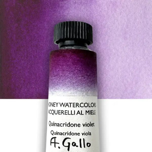 A. Gallo Watercolour Tube Quinacridone Violet A. Gallo - Handmade Watercolours - Individual 10mL Tubes - Series 2