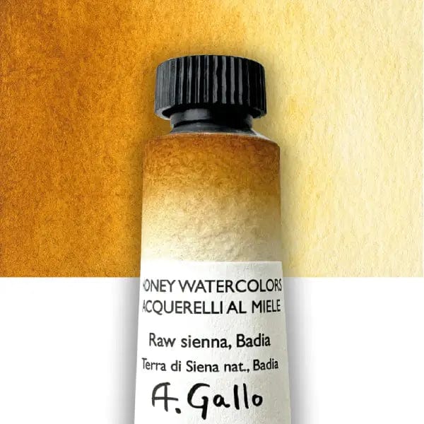 A. Gallo Watercolour Tube Raw Sienna (Badia) A. Gallo - Handmade Watercolours - Individual 10mL Tubes - Series 2