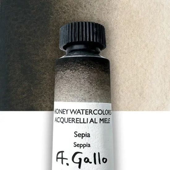 A. Gallo Watercolour Tube Sepia A. Gallo - Handmade Watercolours - Individual 10mL Tubes - Series 1