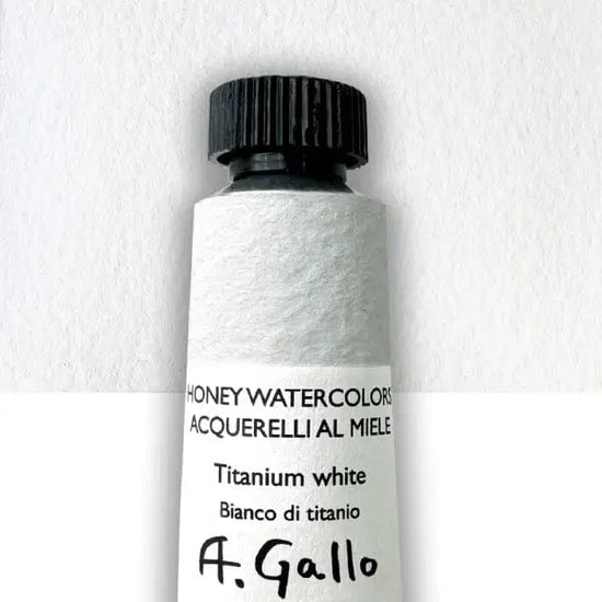 A. Gallo Watercolour Tube Titanium White A. Gallo - Handmade Watercolours - Individual 10mL Tubes - Series 1