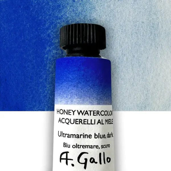 A. Gallo Watercolour Tube Ultramarine Blue Dark A. Gallo - Handmade Watercolours - Individual 10mL Tubes - Series 2