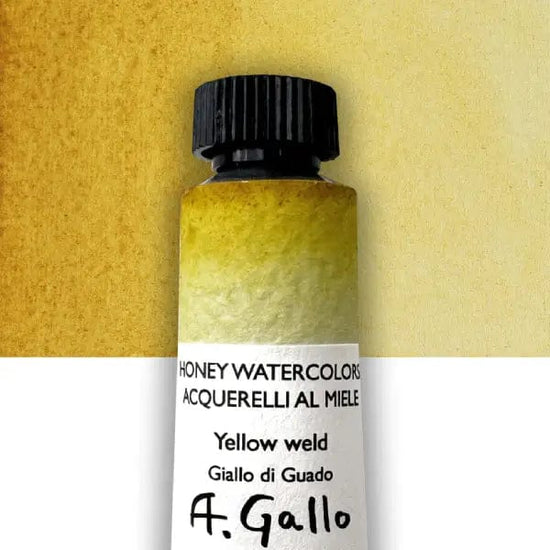 A. Gallo Watercolour Tube Yellow Weld A. Gallo - Handmade Watercolours - Individual 10mL Tubes - Series 4