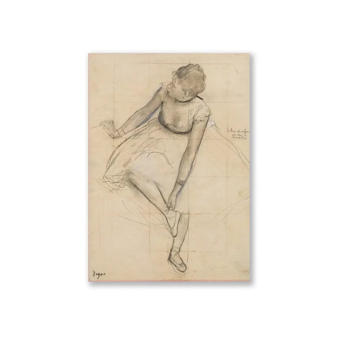 Alibabette Sketchbook - Stitchbound Alibabette - Pocket Artbook - 12x17cm - Degas "Danseuse"