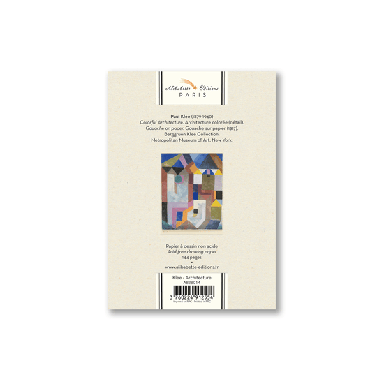 Alibabette Sketchbook - Stitchbound Alibabette - Pocket Artbook - 12x17cm - Klee "Architecture"