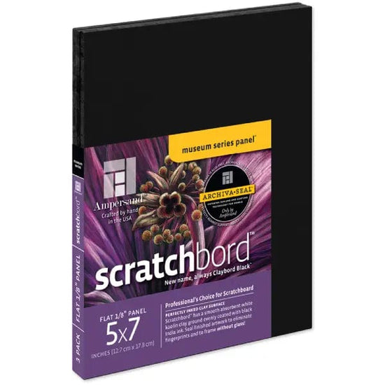 Ampersand Scratch Board Ampersand - Scratchbord - 1/8" Flat Panel - 5x7" - 3 Pack