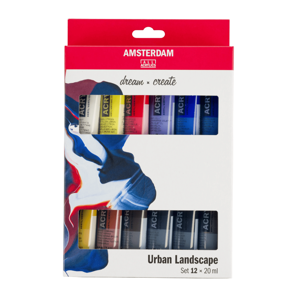 Amsterdam Acrylic Paint Set Amsterdam - Acrylic Colours - Standard Series - Urban Landscape - Set of 12 x 20mL Tubes