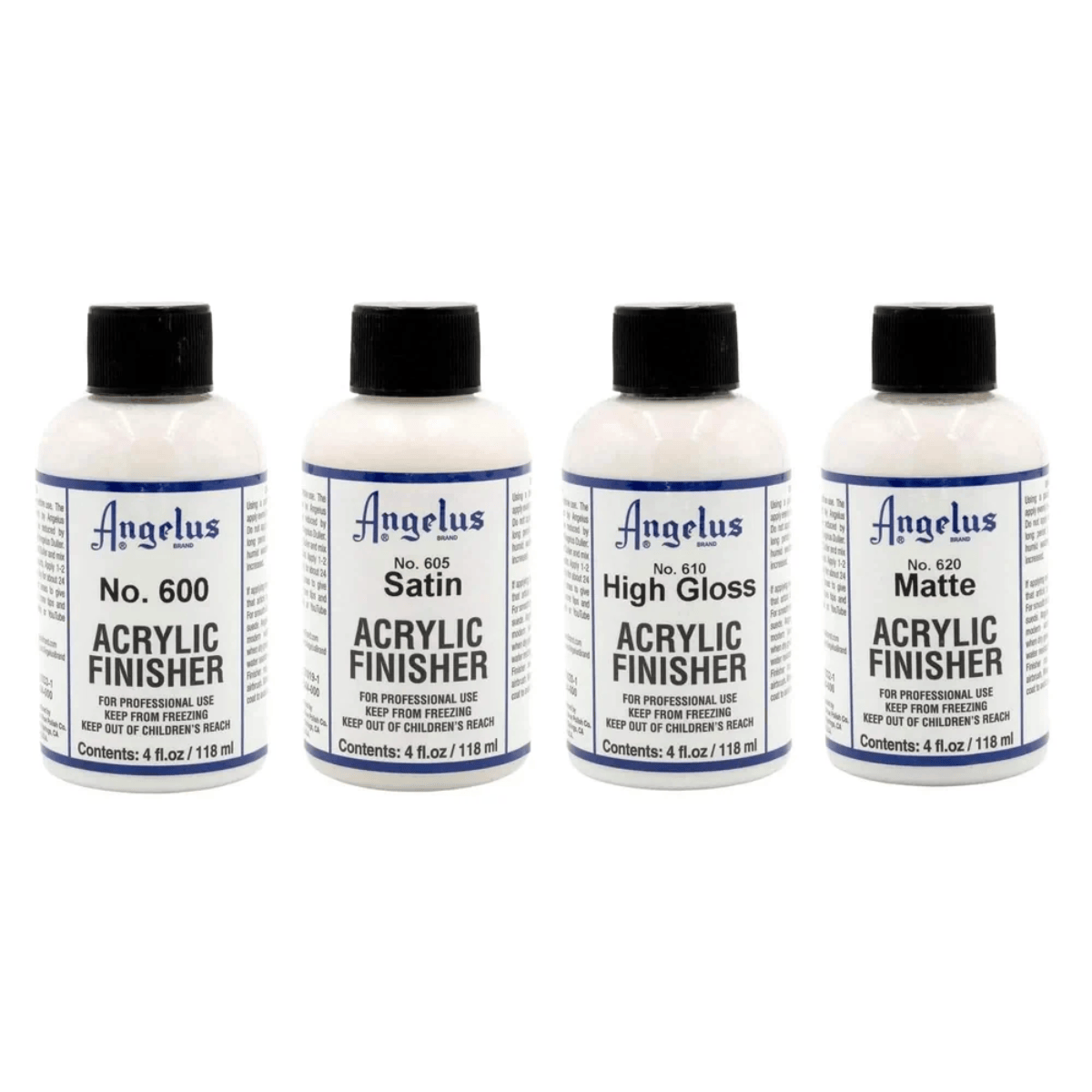 Angelus Acrylic Leather Paint Angelus - Acrylic Finishers - 4oz Bottles