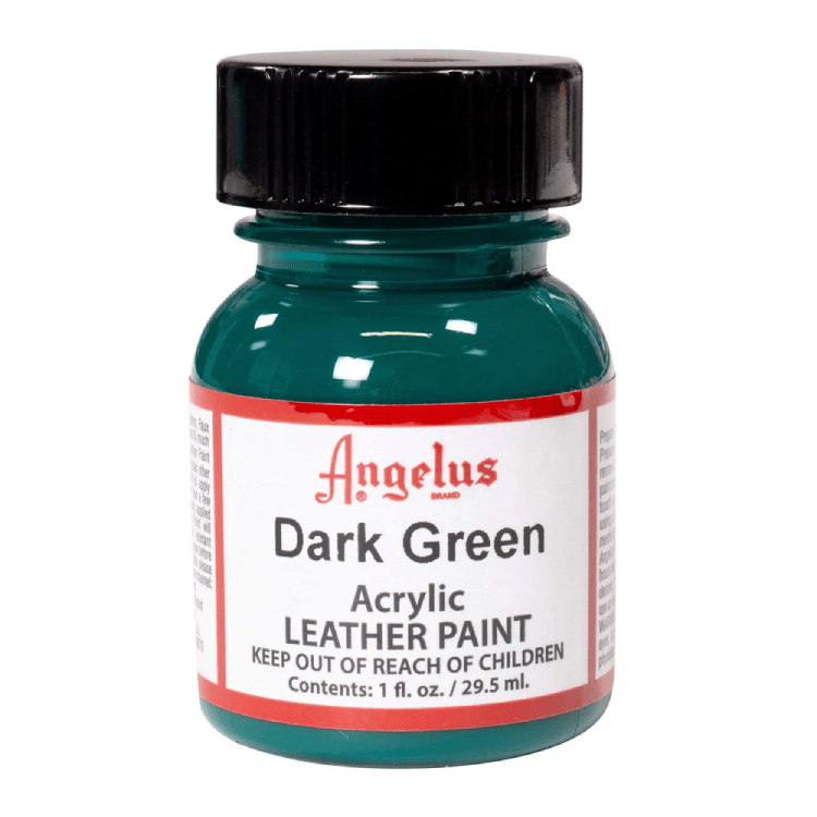 Angelus Acrylic Leather Paint Dark Green Angelus - Acrylic Leather Paints - 1oz Bottles