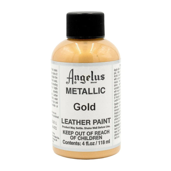 Angelus Acrylic Leather Paint Gold Angelus - Acrylic Leather Paints - 4oz Bottles