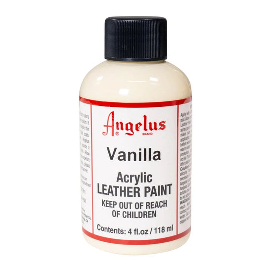 Angelus Acrylic Leather Paint Vanilla Angelus - Acrylic Leather Paints - 4oz Bottles