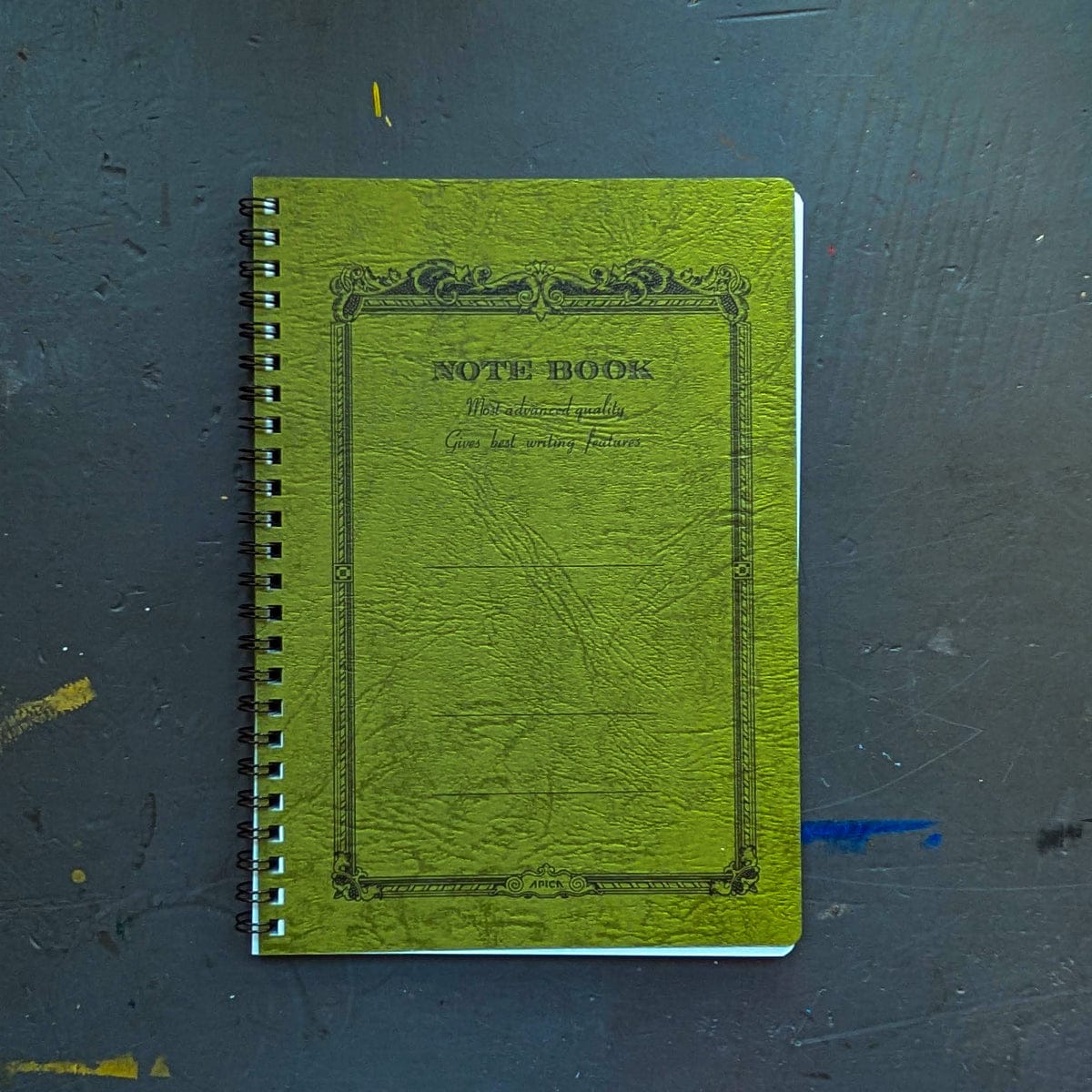 Apica Notebook - Ruled Olive Green Apica - Coil-Bound Note Books - A5