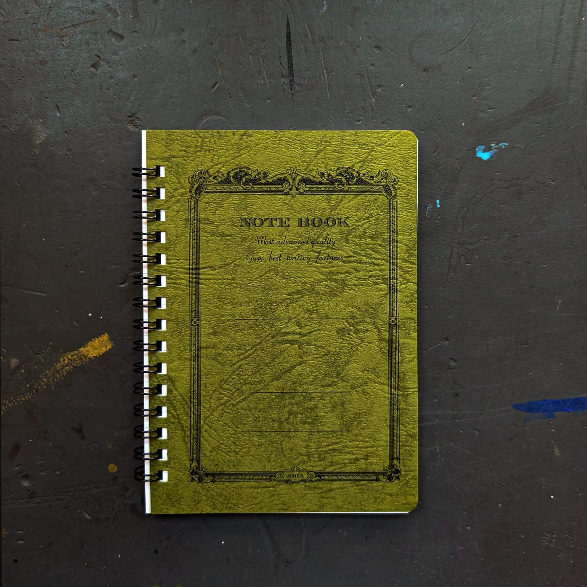 Apica Notebook - Ruled Olive Green Apica - Coil-Bound Note Books - A6