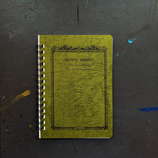Apica Notebook - Ruled Olive Green Apica - Coil-Bound Note Books - A6
