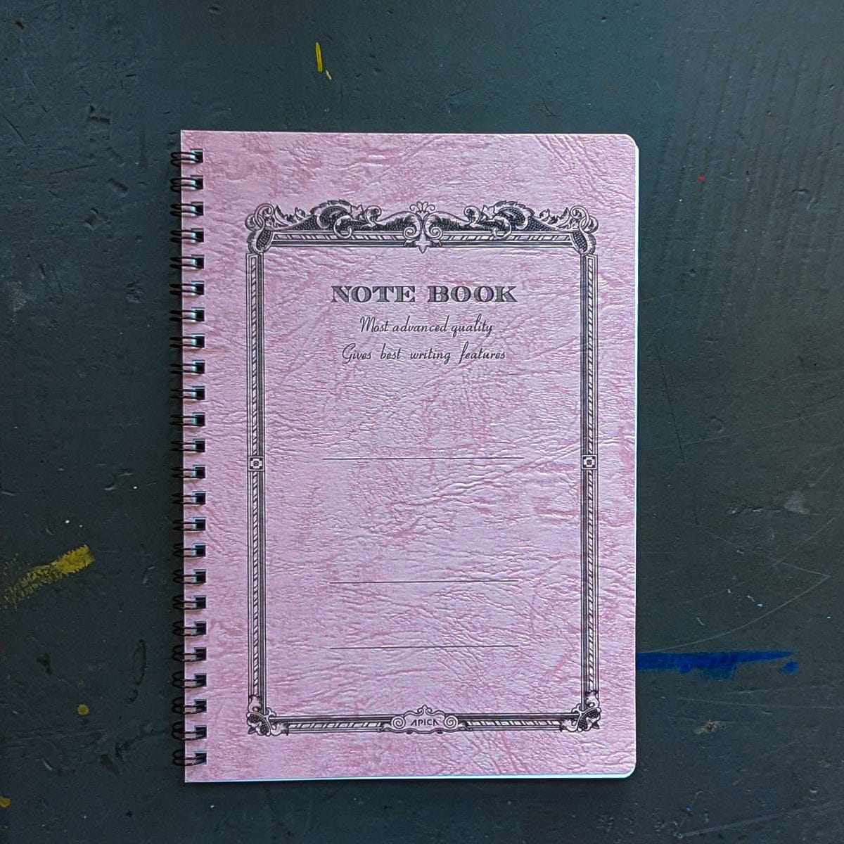 Apica Notebook - Ruled Peach Pink Apica - Coil-Bound Note Books - A5