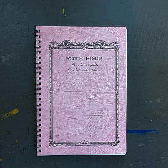Apica Notebook - Ruled Peach Pink Apica - Coil-Bound Note Books - A5