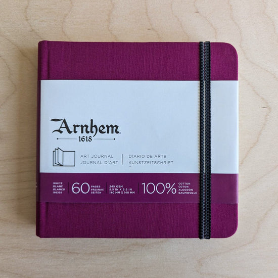 Arnhem 1618 Paper Sketchbook - Hardcover 5.5 x 5.5" Arnhem 1618 - 100% Cotton Printmaking Paper - Art Journals