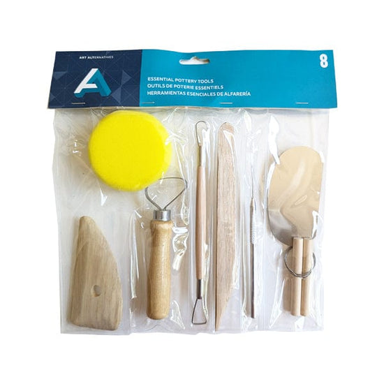 Art Alternatives Sculpting Tool Set Art Alternatives - Essential Pottery Tools - 8 Piece Set