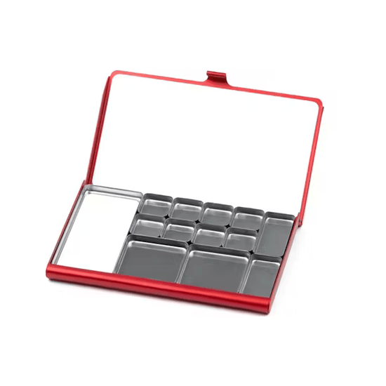 Art Toolkit Palette - Metal Red Art Toolkit - Pocket Palettes - Assorted Pans