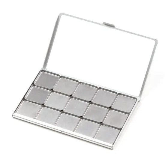 Art Toolkit Palette - Metal Silver Art Toolkit - Folio Palettes - 15 Double Pans