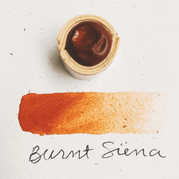 Beam Paints Watercolour Paintstone Burnt Siena Beam - Handmade Watercolours - Individual Paintstones