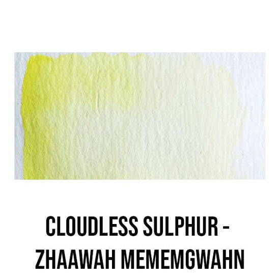 Beam Paints Watercolour Paintstone Cloudless Sulphur - Zhaawah Mememgwahn Beam - Handmade Watercolours - Individual Paintstones