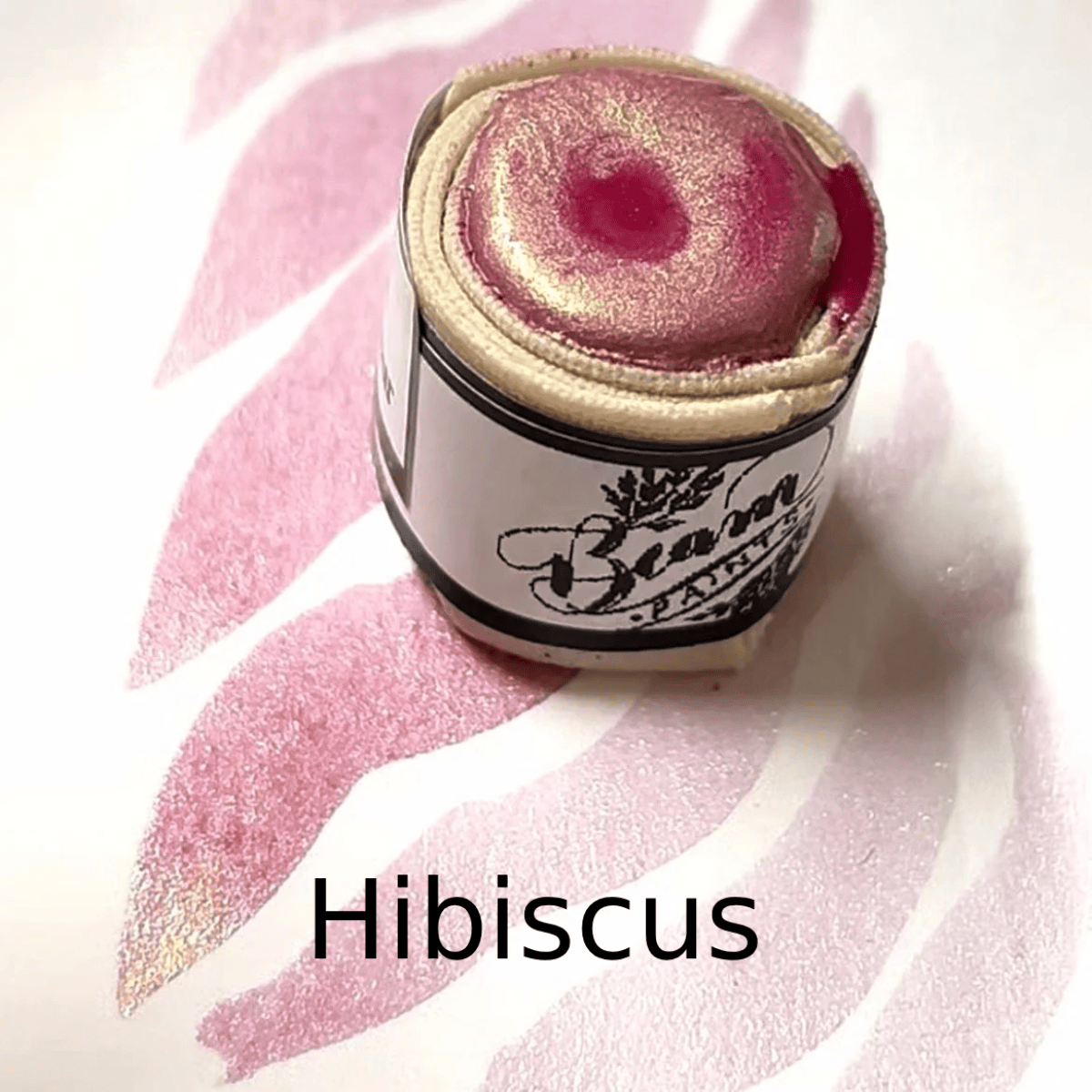 Beam Paints Watercolour Paintstone Hibiscus Beam - Handmade Watercolours - Individual Paintstones