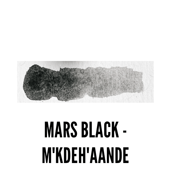 Beam Paints Watercolour Paintstone Mars Black - M'kdeh'aande Beam - Handmade Watercolours - Individual Paintstones