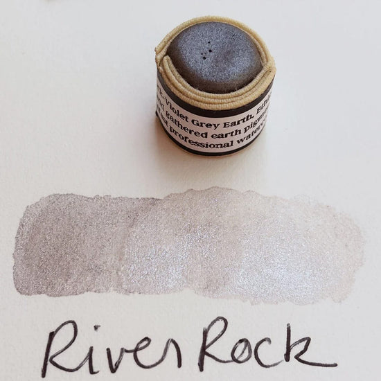 Beam Paints Watercolour Paintstone River Rock Beam - Handmade Watercolours - Earth Shimmers - Individual Paintstones