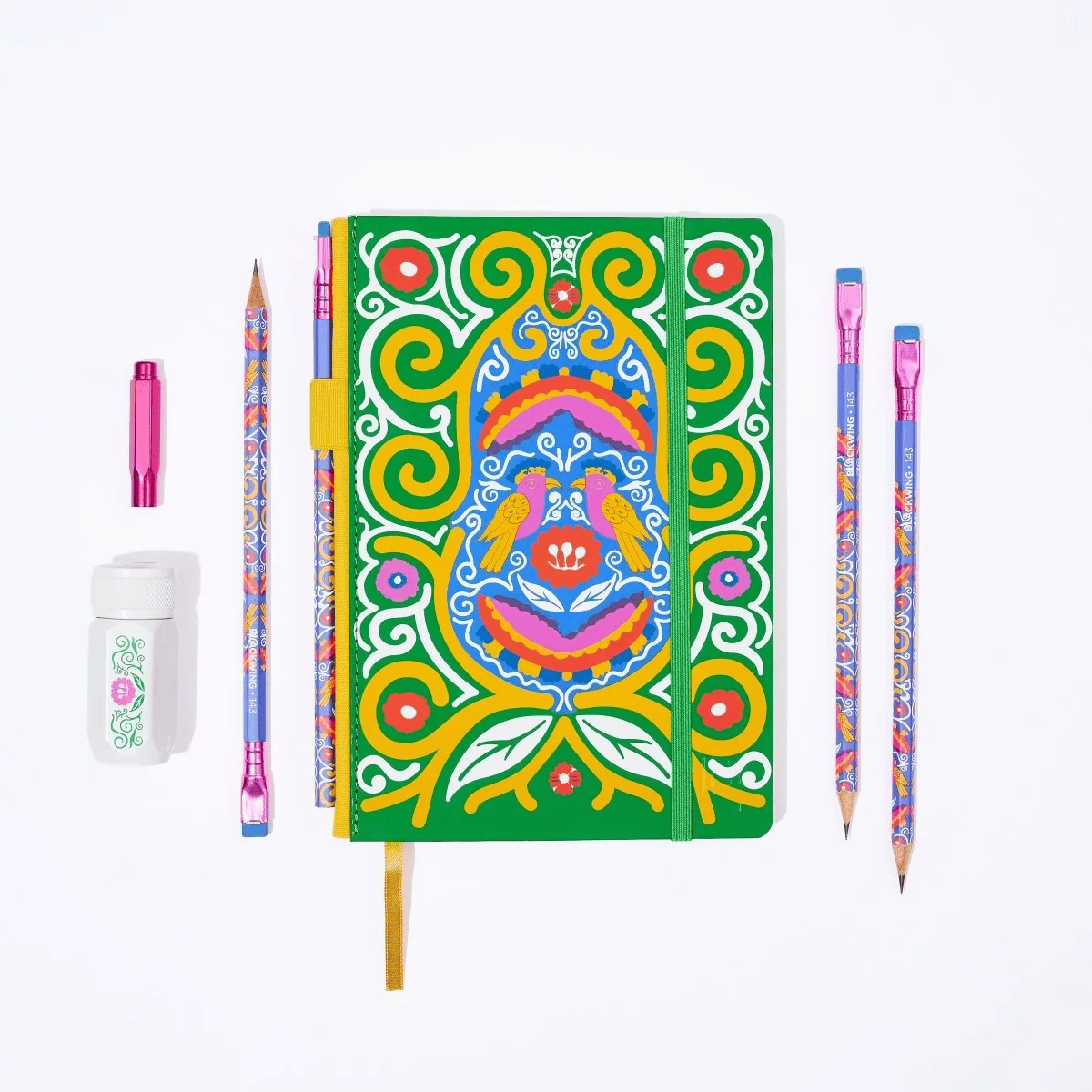 Blackwing Graphite Pencil Set Blackwing - Volume #143 - The Frida Kahlo Notebook Essentials Set - 7 Pieces