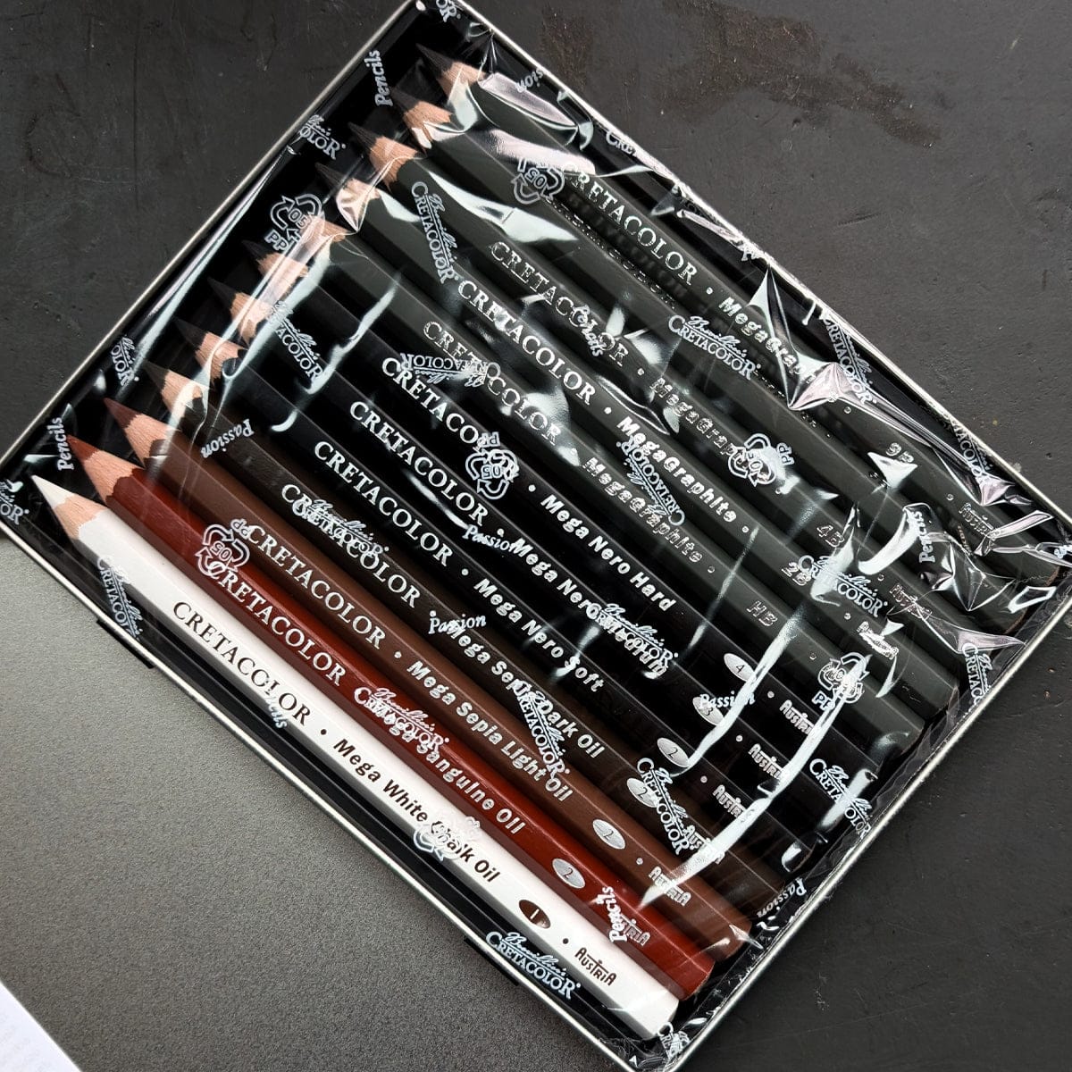 Brevillier's Graphite Pencil Set Brevillier's Cretacolor - Mega Pencils - X-Sketch Drawing Set - 12 Pieces