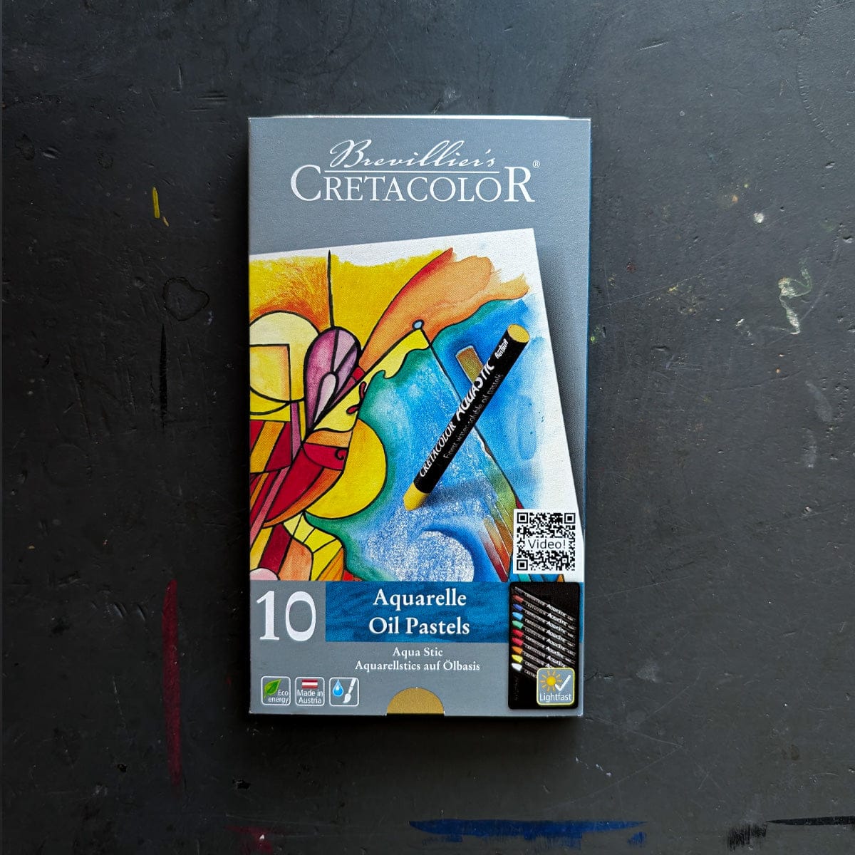 Brevillier's Oil Pastel Set Brevillier's Cretacolor - Aqua Stic Aquarelle Oil Pastels - Set of 10 Colours