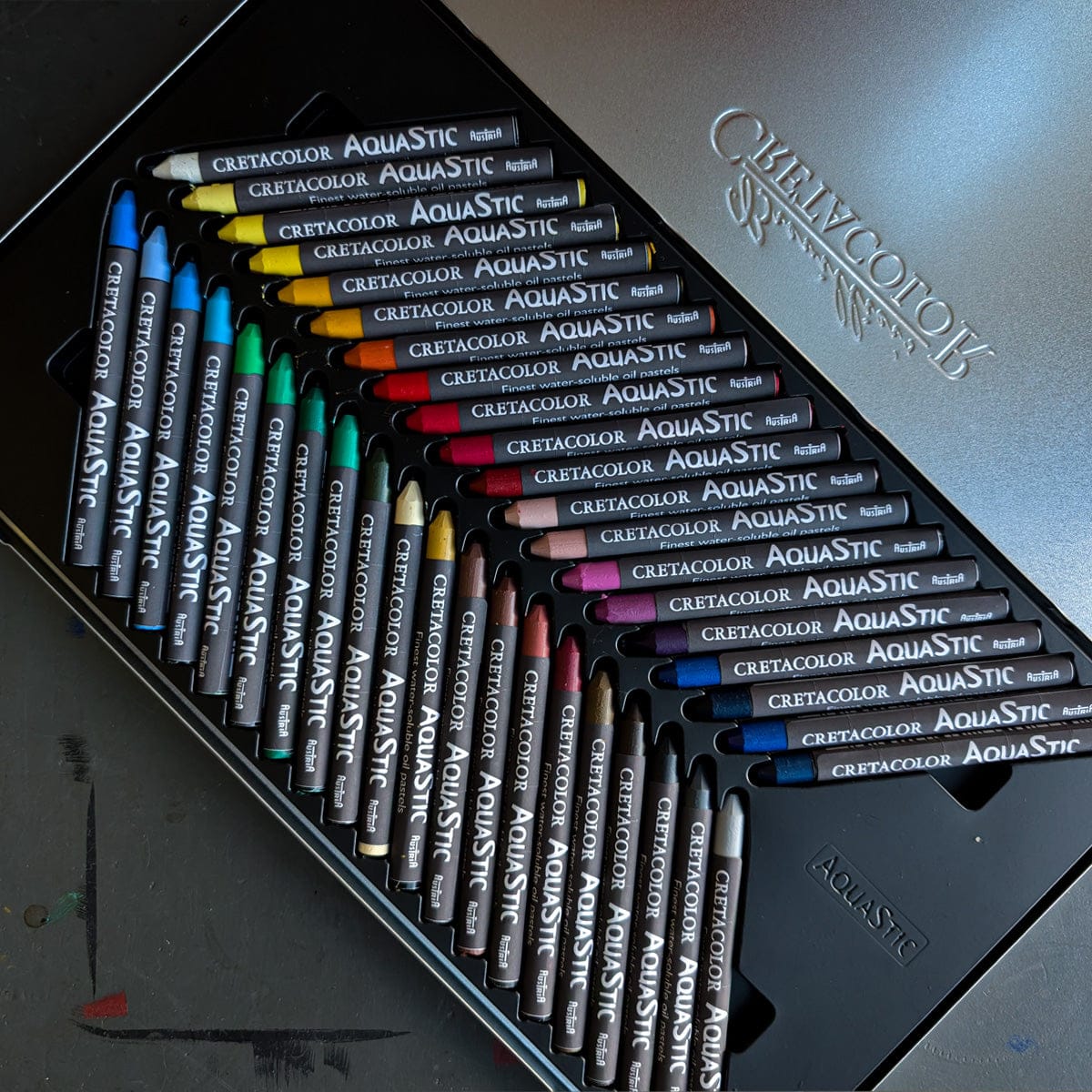 Brevillier's Oil Pastel Set Brevillier's Cretacolor - Aqua Stic Aquarelle Oil Pastels - Set of 40 Colours