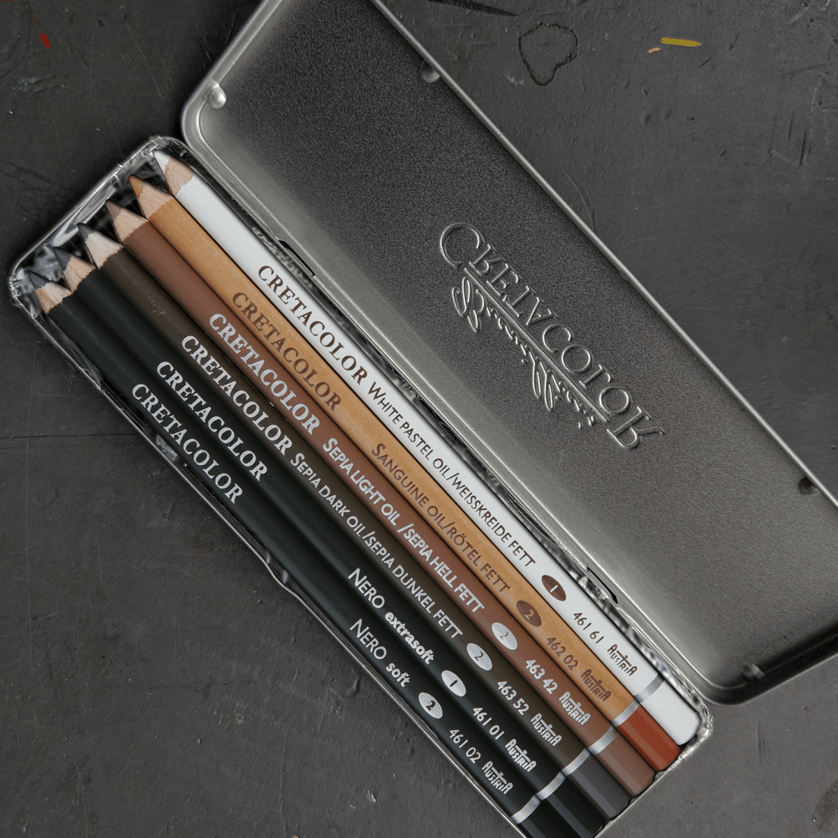 Brevillier's Oil Pastel Set Brevillier's Cretacolor - Oil Pencil Pocket Set - 6 Pieces