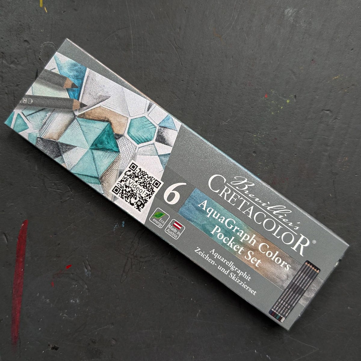 Brevillier's Water-Soluble Graphite Brevillier's Cretacolor - AquarGraph Colours Pocket Set - 6 Pieces