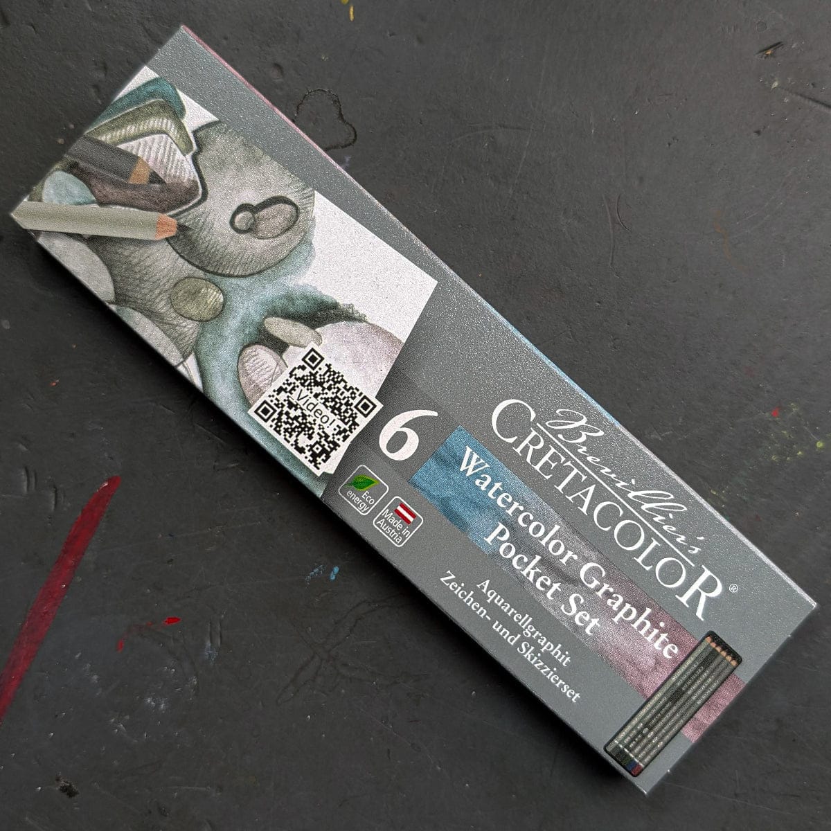 Brevillier's Water-Soluble Graphite Brevillier's Cretacolor - Watercolour Graphite Pocket Set - 6 Pieces