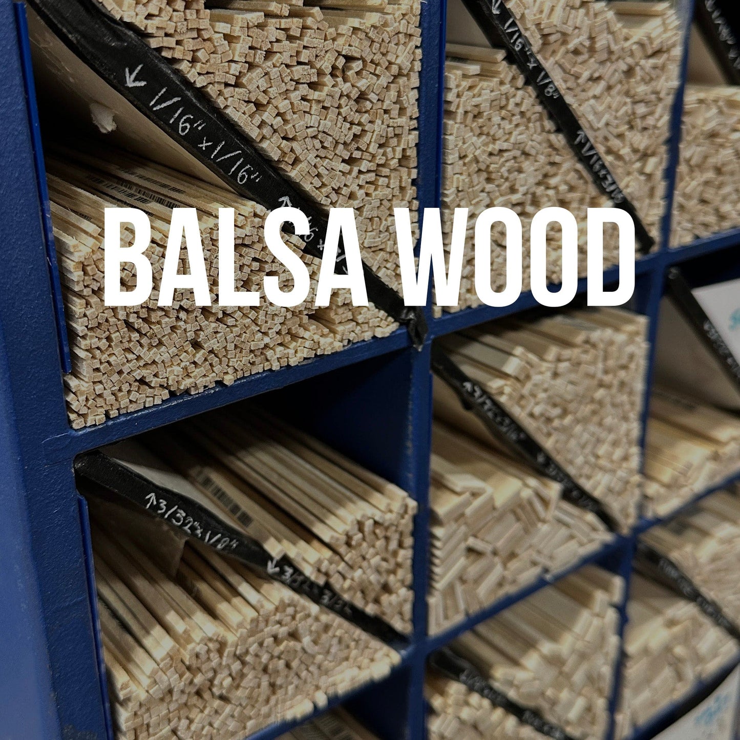 Bud Nosen Balsa Wood Balsa Wood - 1/16" x 1/16" x 36"