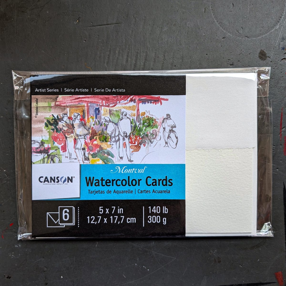 Canson Creative Cards Canson - Montval - Watercolour Greeting Cards - 6 Pack