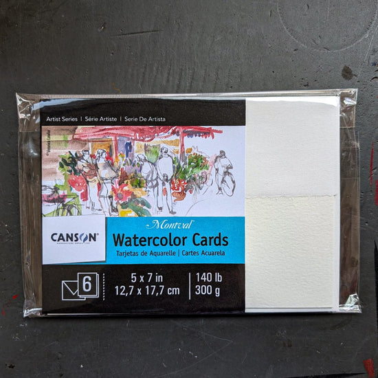 Canson Creative Cards Canson - Montval - Watercolour Greeting Cards - 6 Pack