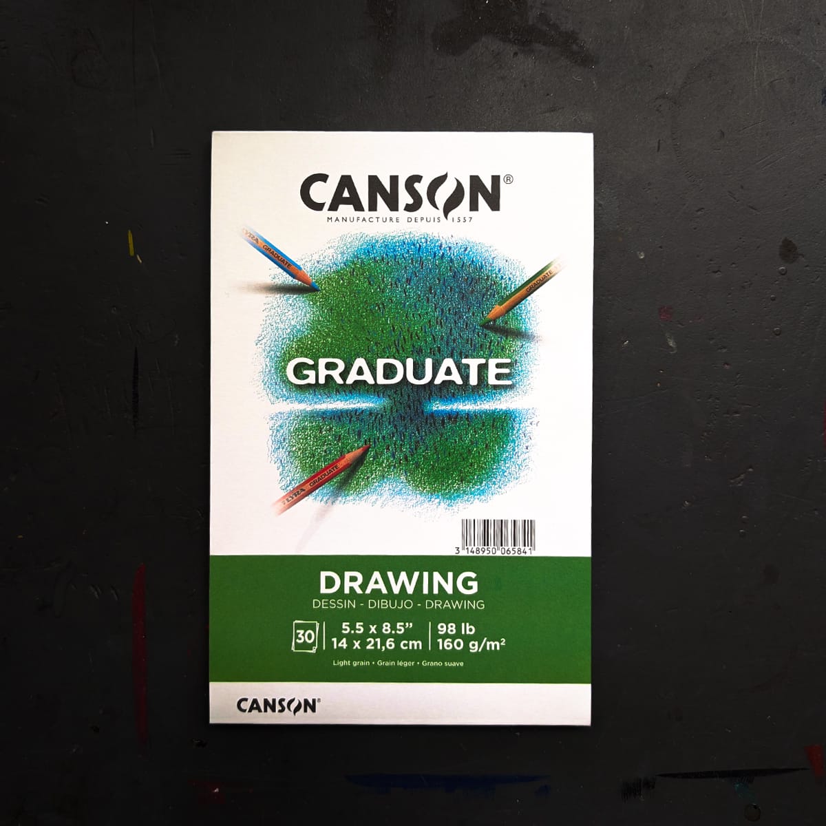 Canson Drawing Pad - Glue Bound Canson - Graduate - Drawing Paper - 5.5x8.5" Pad