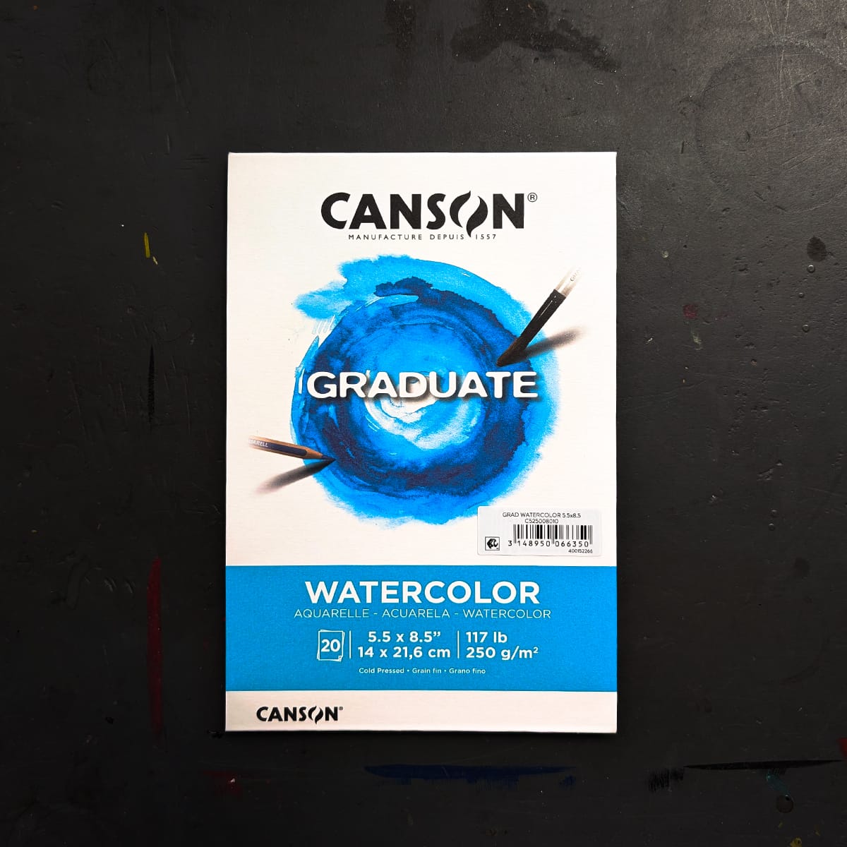Canson Mixed Media Pad - Glue Bound Canson - Graduate - Watercolour Paper - 5.5x8.5" Pad
