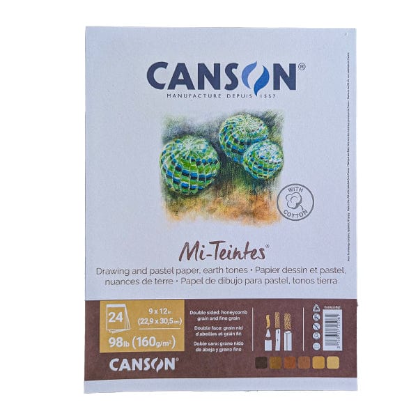 Canson Pastel Paper Pad Canson - Mi-Teintes - Pastel Paper Pad - Earth Tones - 9x12"